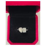 $1,525 App 1.00ct Moissanite Ring Sz7