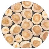 New $105 NEW Deco 79 Teak Wood Abstract...
