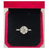$1,875 App 3.00ct Moissanite Ring Sz6