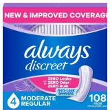 SEALED Always Discreet Adult Incontinence Pads for