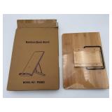 Bamboo Book Stand Adjustable (New)