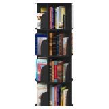 NEW $130 4-Tier 360°Rotating Stackable Book Shelve