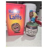 NEW 5' Barrel Laffs 'The Person w/the Best Lie..'