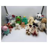 $230+ Plush Toys & Dolls Lot 12pcs (Used Good)