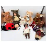 $200+ Plush Toys & Dolls Lot 11pcs