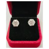 $2,830 App 6.00ct Moissanite Stud Earrings