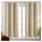 NEW $34 Blackout Curtains Thermal Insulated 38x45'