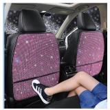 NEW $83 2pcs Bling Kick Mats for Car Seats