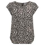 NEW (XS) Back Zipper Women's Leopard Print Top