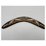 Wooden Boomerang Hawaii Aloha