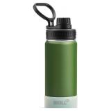 NEW (16oz) Kids Green Insulated Water Bottle