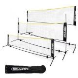 $90 Boulder Badminton Height-Adjustable Portable N