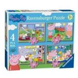 Used USED Peppa Pig 4 in a Box Jigsaw Puzzle