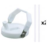 NEW $82 2PK 40oz Stanley Handle Lid w/Straw