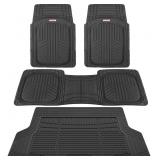 NEW $127 Motor Trend Black Floor Mat Set for Cars