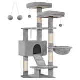 $75 FEANDREA Cat Tree, Cat Tower for Indoor Cats,