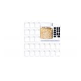 NEW $73 24Pack 8oz Plastic Jar Storage Container