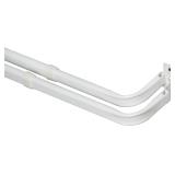 NEW (48'-86') White Double Curtain Rod