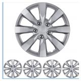 NEW $101 (16')4pack Premium Classic Silver Hubcaps