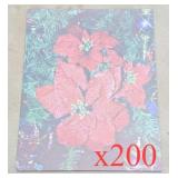 NEW $60 200PC Poinsettia Printer Paper 8.5x11