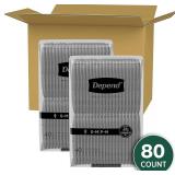 SEALED $77 (S/M) 80pk Depend Underwear for Men