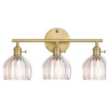 NEW $96 Vintage 3 Light Wall Sconce -Reversible