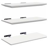 NEW $34 (3pk) White Floating Shelves
