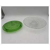 Decorative Glass Plates Set 10' & 12' (Used)