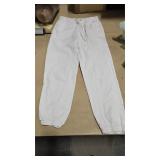 (L) Ladies White Sweatpants