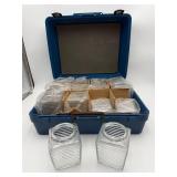 $250+ Glass Candle Holders Set w/ Case