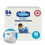 $31 NEW (size N) 84ct Royale Diapers Baby Size NB
