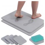 NEW $43 Stone Bath Mat Diatomaceous Earth Bath Mat