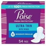 SEALED Poise Ultra Thin Moderate Absorbency Pads w