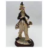 Vintage Clown Saxophone Figurine 12'