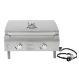 New $172 NEW Two-Burner Stainless Steel...