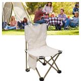 NEW Beige Kids Portable Collapsible Camping Chair