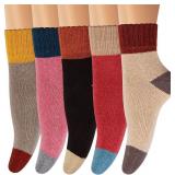 NEW 5PK Woman's Vintage Stylish Socks (SZ 5-9)