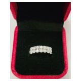 $1,200 App 1.00ct Moissanite Band Sz6
