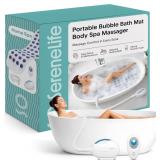 NEW $161 Portable Spa Bubble Bath Mat w/Remote