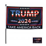 NEW TRUMP 2024 Flag Take America Back 3x5FT