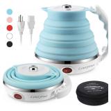 $58 Grey Silicone Travel Foldable Electric Kettle