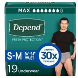 Depend Fresh Protection Adult Incontinence Disposa