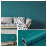Livelynine Teal Wallpaper Peel and Stick Teal Cont