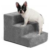 $43 USED Portable Dog Stairs, Pet Stairs 3-Step An