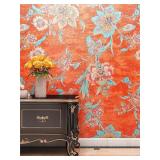 SEALED Vintage Floral Peel-Stick Wallpaper Roll