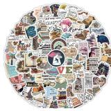 SEALED 100PC Book Reading Themed Stickers