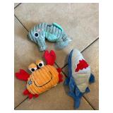 3 Piece Plush Dog Toys
