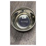 2 x 15 oz Marble Print Stainless Steel Pet Bowls
