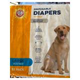 10 piece Large Disposable Dog Diapers