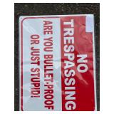 No Trespassing Sign